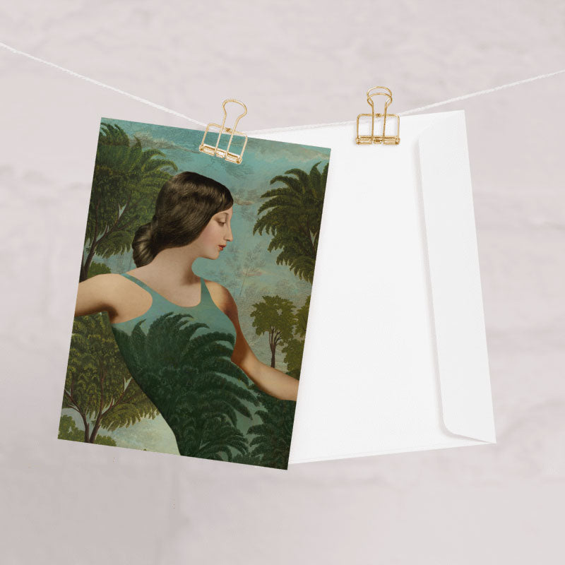 Into the Green Greeting Card