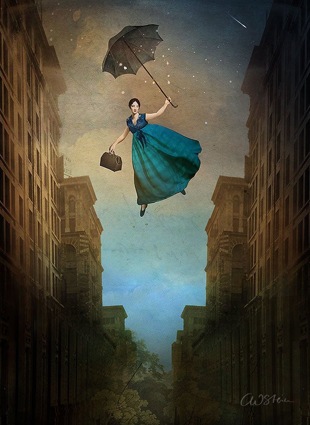 Falling Star, digital Illustration, Catrin Welz-Stein