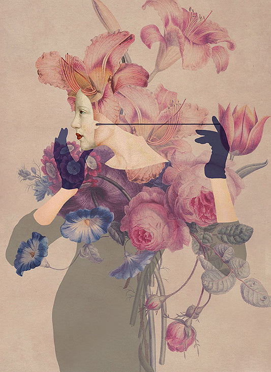 Masquerade-2, Catrin Welz-Stein, digital collage